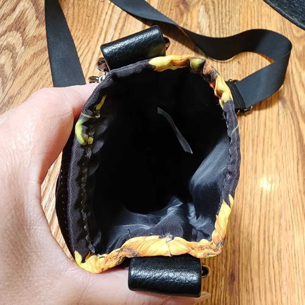 Crossbody Sunflower Water Bottle Bag Phone Holder Wallet Combo